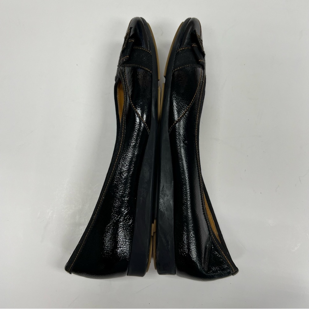 Salvatore Ferragamo Patent Leather Ballet Flat Shoes Size 8.5 - Picture 10 of 15